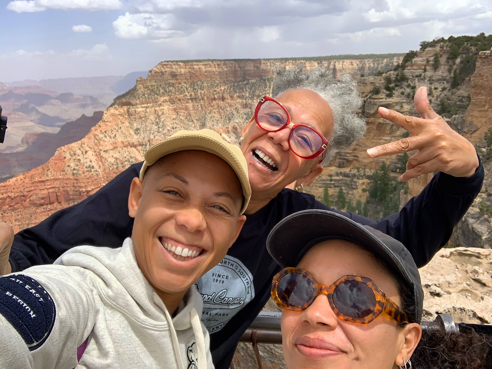 Najja Moon, her mother, and GeoVanna