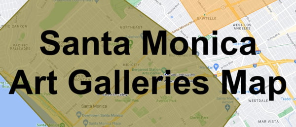 Santa Monica Art Galleries Map