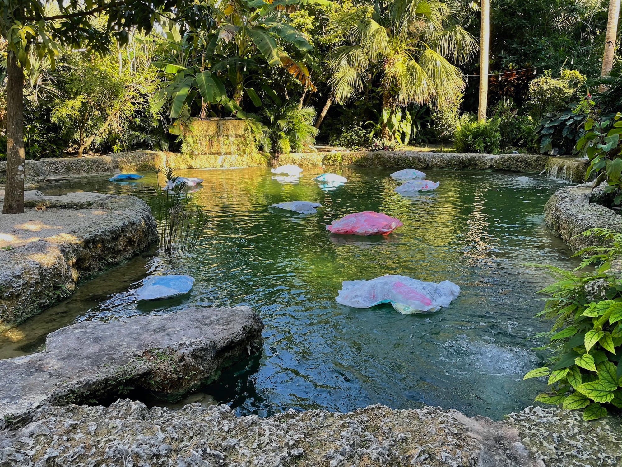 Fused Plastic Clouds Aloha Redlands 2021 Fused Plastics, thread.